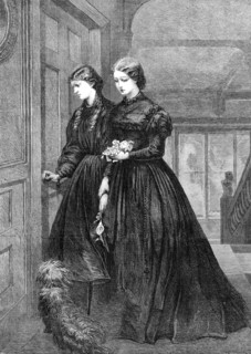 For the Last Time, by Miss E. Osborn, in the Royal Academy Exhibition, 1864.  Creator: W Thomas.