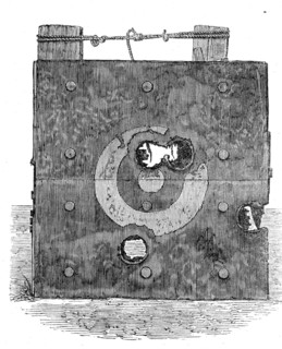 The Agincourt Target, experimented on by the Mackay Gun, 1864. Creator: Unknown.