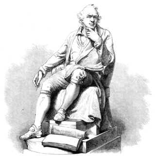 Statue of John Hunter, by H. Weekes, R.A., in the Exhibition of the Royal Academy, 1864. Creator: Unknown.