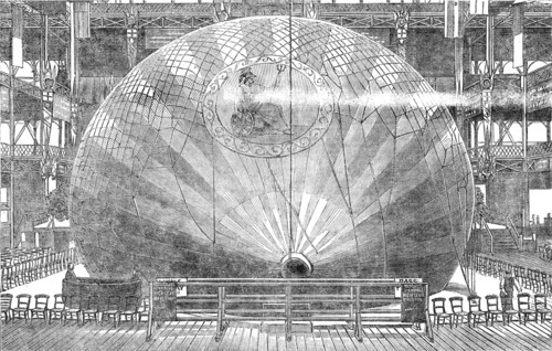 Mr. Coxwell's high-level balloon at the Crystal Palace, 1864. Creator: Unknown.