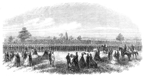 Dedication of the Monument on the battle-field of Bull Run, Virginia, 1865. Creator: Unknown.