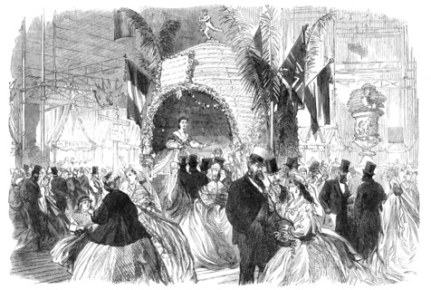 Mrs. Howard Paul’s Beehive, at the Royal Dramatic College Festival, in the Crystal Palace, 1865. Creator: Unknown.