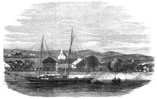 The murder of a missionary by the Maoris in New Zealand: capture of the Rev. Mr. Volkner..., 1865. Creator: Unknown.