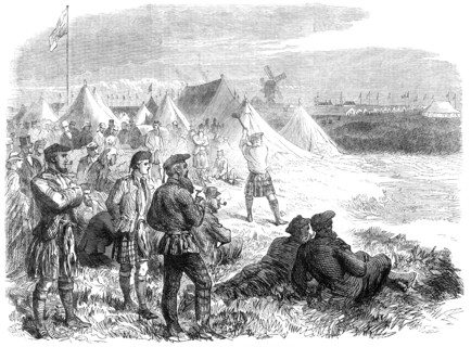 The National Rifle Association prize meeting at Wimbledon:...the Highland Games, 1865. Creator: Unknown.