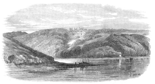 Tregothnan House, Cornwall, the seat of Lord Falmouth, 1865. Creator: E. M. W..