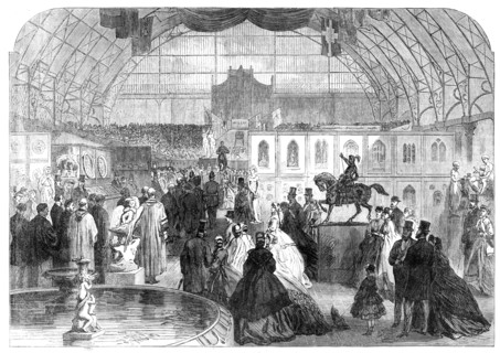 Opening of the North-East London Exhibition of Arts and Manufactures at the Agricultural Hall, 1865. Creator: Unknown.