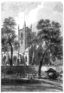 Handsworth Church, Birmingham, the burial-place of James Watt, 1865. Creator: Unknown.