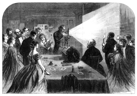 Meeting of the British Association at Birmingham - photography by aid of the Magnesium Light, 1865. Creator: Unknown.