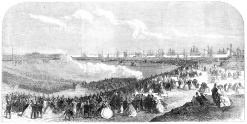 The International Naval Festival at Portsmouth: Review on Southsea Common, 1865. Creator: Unknown.