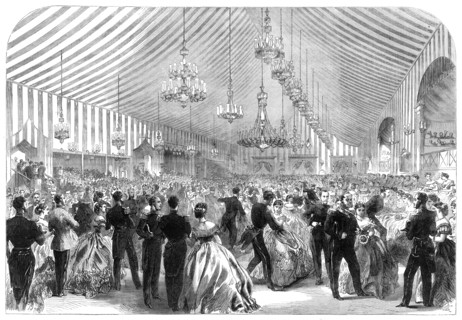The International Naval Festival at Portsmouth: ball at the Naval College, 1865. Creator: Unknown.
