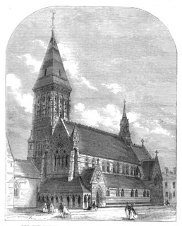 The new Church of St. Michael and All Angels, Shoreditch, 1865. Creator: Unknown.
