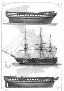 Models of ships in the Naval Gallery at the South Kensington Museum, 1865. Creator: Smyth.