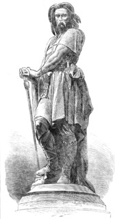 Statue of the Gaulish chieftain Vercingetorix, 1865. Creator: Unknown.