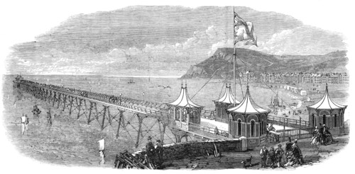 The new pier at Aberystwith, 1865. Creator: Unknown.