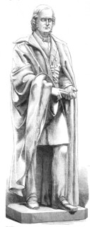 Statue of the late Right Hon. James Wilson, Finance Minister for India, J. Steell...Calcutta, 1865. Creator: Unknown.