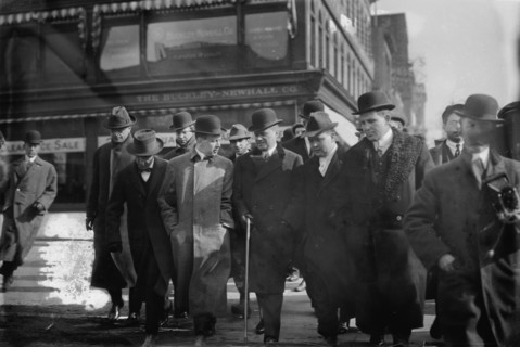 Dist. Att'y Whitman & Reporters, between c1910 and c1915. Creator: Bain News Service.