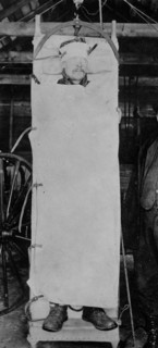 Chisholm mine rescue device, between c1910 and c1915. Creator: Bain News Service.
