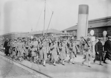 Marines debark, 1913. Creator: Bain News Service.