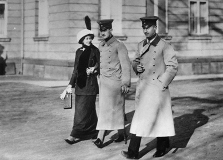 Victoria Louise, Ernst August and Prince Oscar, 1913. Creator: Bain News Service.