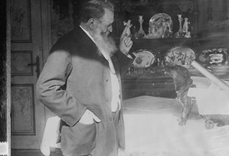 Erhardt and his "War Dog", 1917. Creator: Bain News Service.