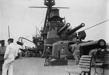 Deck on "MINAS GERAES", between c1910 and c1915. Creator: Bain News Service.