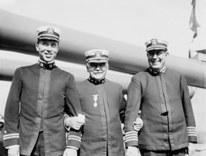 Lt. Anderson, Adm. Osterhaus, Capt. Rodman, between c1910 and c1915. Creator: Bain News Service.