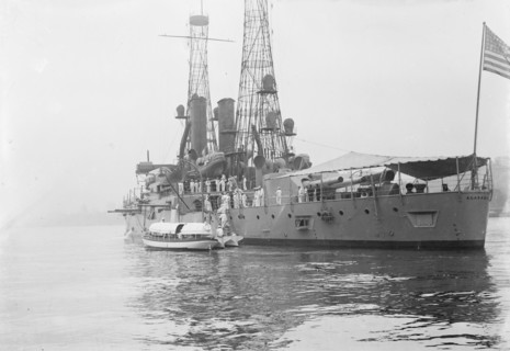 Naval Militia boarding ALABAMA, between c1910 and c1915. Creator: Bain News Service.