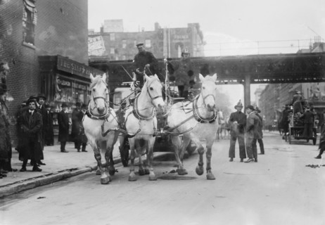 Hook and ladder #7, between c1910 and c1915. Creator: Bain News Service.