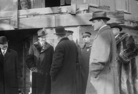Mayor Mitchel at aqueduct completion 1/12/14, 1914. Creator: Bain News Service.