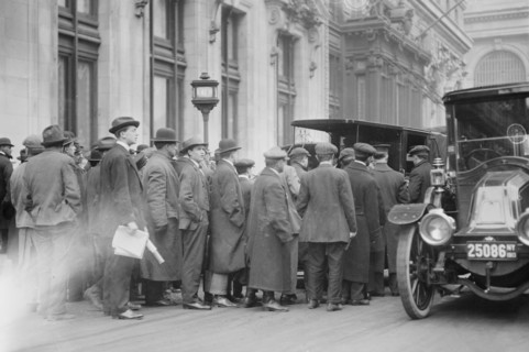 Taxi Strike, between c1910 and c1915. Creator: Bain News Service.