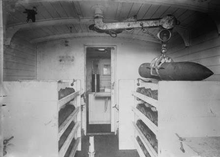 Schneider Coast Defense Train (ammunition Car), 1914. Creator: Bain News Service.