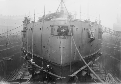 WYOMING in dock, between c1910 and c1915. Creator: Bain News Service.