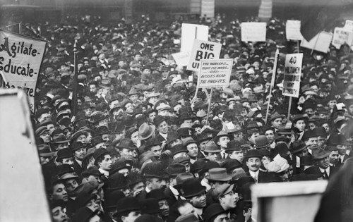 Socialists in Union Square, N.Y.C. [large crowd] Photo, 1 May 1912 - Bain Coll., 1912. Creator: Bain News Service.
