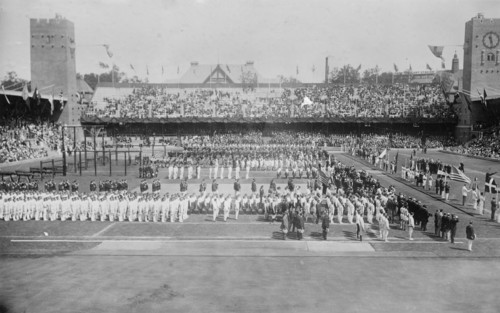 Opening Day, Stockholm Olympic Games, 1912. Creator: Bain News Service.