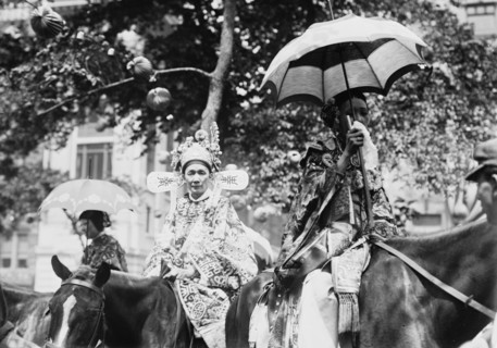 Chinese women in N.Y. 4th July parade, between c1910 and c1915. Creator: Bain News Service.