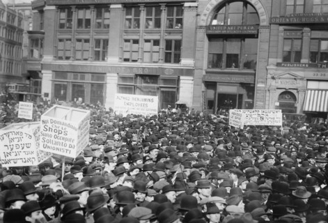 May Day '13, strikers in Union Square, 1913. Creator: Bain News Service.