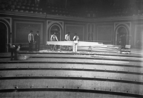 Tearing up floor of House of Reps., between c1910 and c1915. Creator: Bain News Service.
