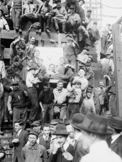 Laying Keel of U.S.S. California, 1915. Creator: Bain News Service.