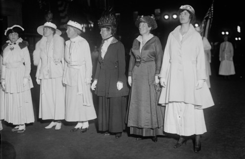 Mrs. T. Hitchcock, Lota Robinson, Mrs. Roosevelt & Miss Alexander, between c1915 and c1920. Creator: Bain News Service.