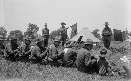 Wig-Wag practice, between c1915 and c1920. Creator: Bain News Service.
