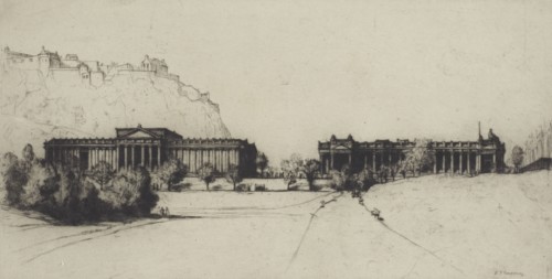 Royal Scottish Academy, 1916. Creator: David Young Cameron.