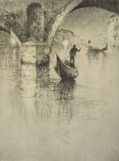 The gondolier, c.1928. Creator: Sydney Mackenzie Litten.
