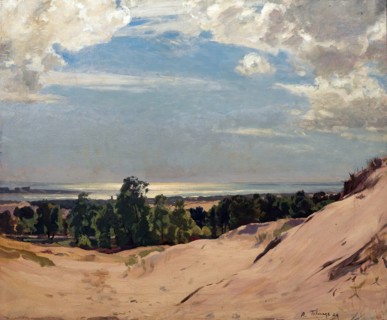 Blue and silver, Pas-de-Calais, 1929. Creator: Algernon Talmage.