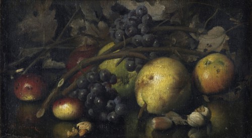 Still life with fruit, late 19th to early 20th century. Creator: Carducius Plantagenet Ream.