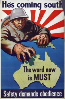 Poster, 'He's Coming South', 1942. Creator: Department of Information.
