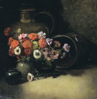 Zinnias, 1921. Creator: Dorothy Kate Richmond.