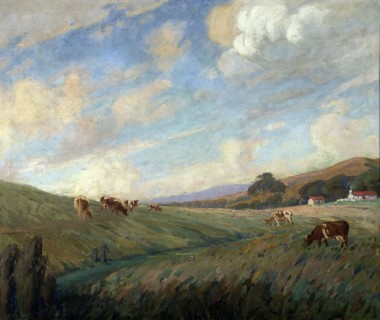 Untitled (landscape), 1918. Creator: Ernest George Hood.
