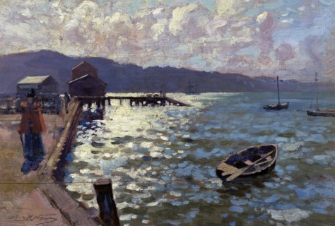 Wellington Harbour, 1894. Creator: James McLauchlan Nairn.