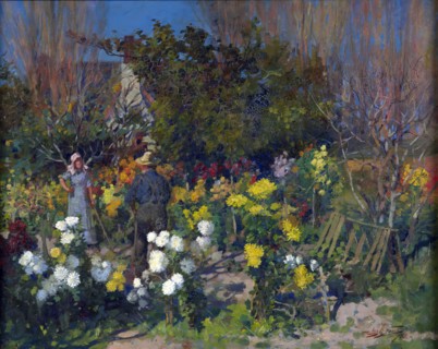 Autumn blooms, 1899. Creator: James McLauchlan Nairn.