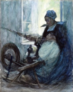 Spinning, 1913. Creator: Maud Winifred Sherwood.